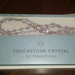 Chanelle Necklace, Crystal Aurore Boreale